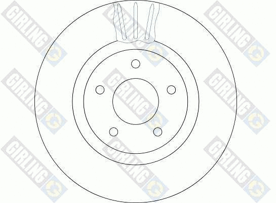 6042195 GIRLING Тормозной диск (фото 2)