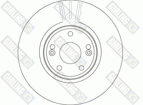 6042295 GIRLING Тормозной диск (фото 2)