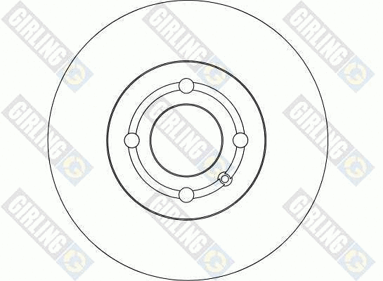6042321 GIRLING Тормозной диск (фото 2)