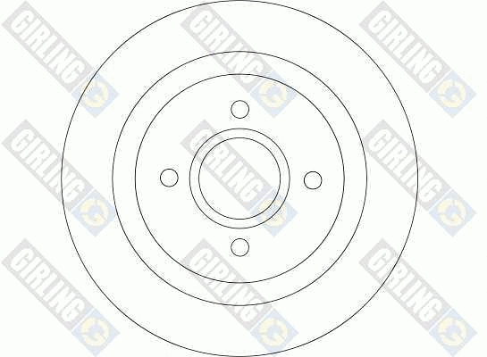 6042514 GIRLING Тормозной диск (фото 2)