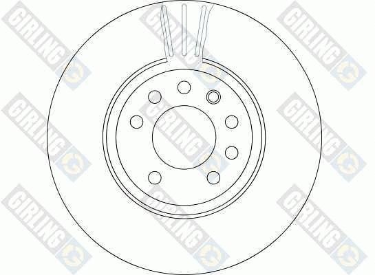 6042595 GIRLING Тормозной диск (фото 2)