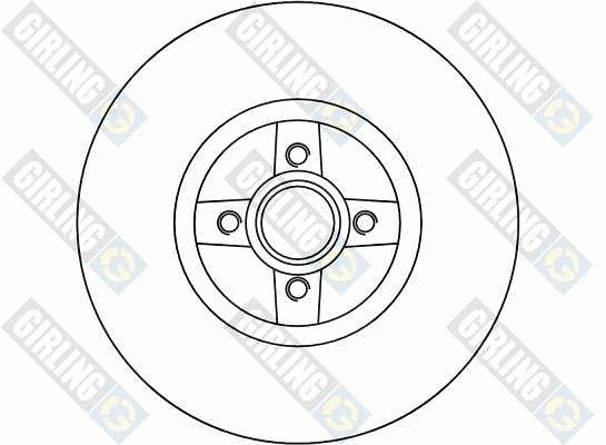 6042724 GIRLING Тормозной диск (фото 2)