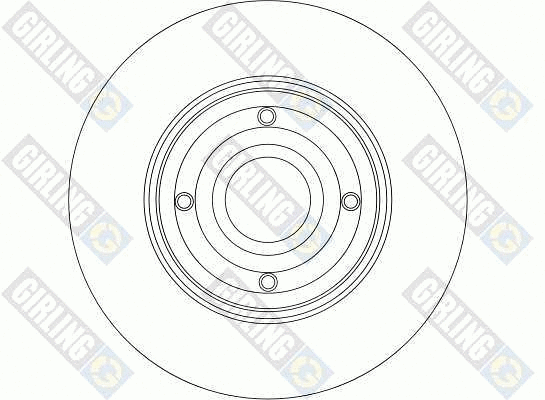 6042744 GIRLING Тормозной диск (фото 2)
