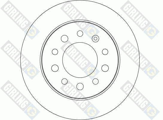 6042824 GIRLING Тормозной диск (фото 2)