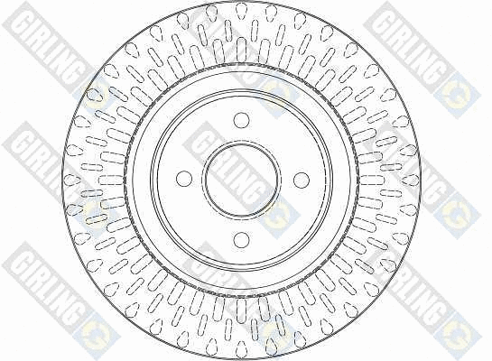 6042971 GIRLING Тормозной диск (фото 2)