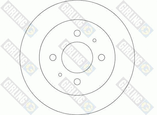 6043194 GIRLING Тормозной диск (фото 2)