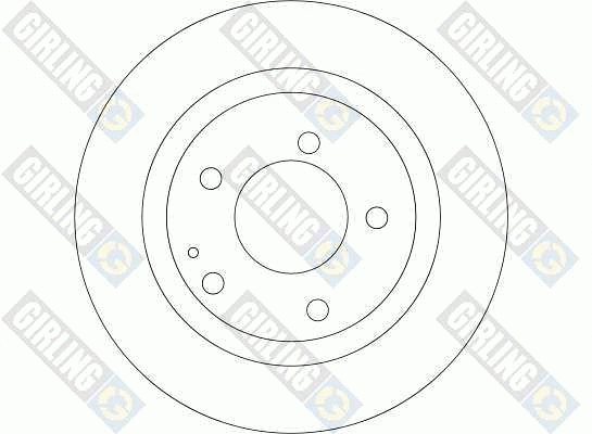 6043221 GIRLING Тормозной диск (фото 2)