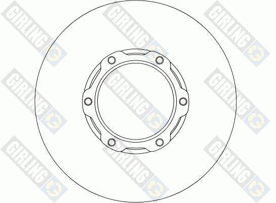 6043245 GIRLING Тормозной диск (фото 1)