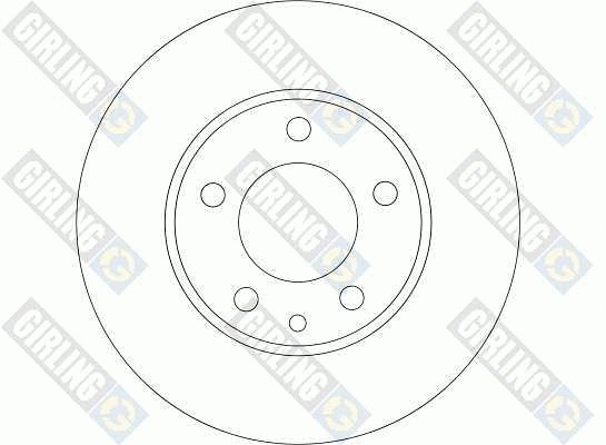 6043281 GIRLING Тормозной диск (фото 2)