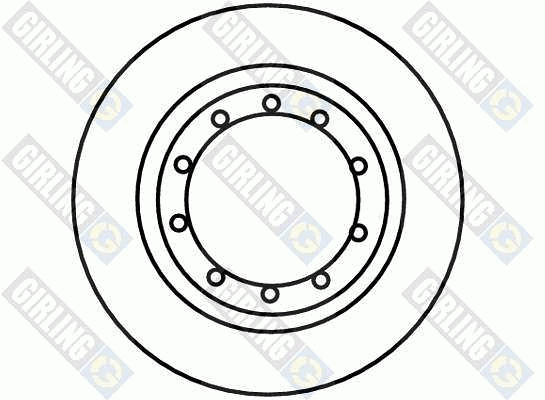 6043291 GIRLING Тормозной диск (фото 2)