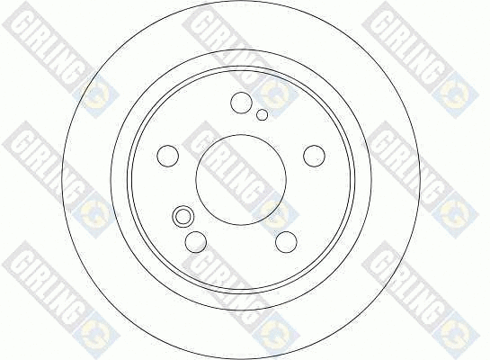 6043552 GIRLING Тормозной диск (фото 2)