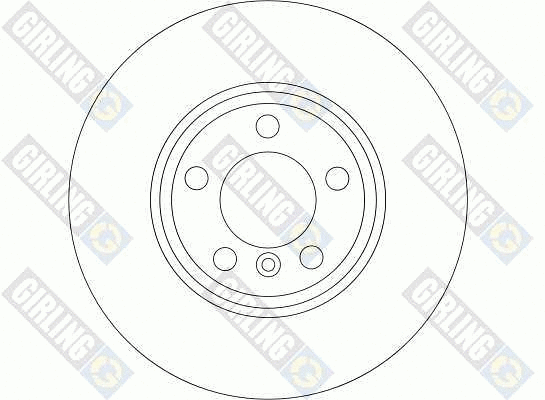 6043611 GIRLING Тормозной диск (фото 2)