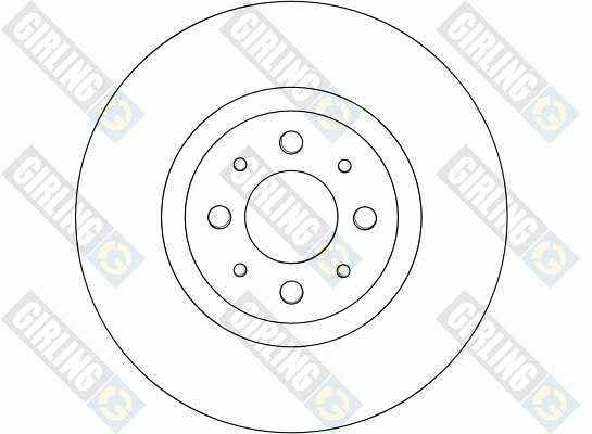 6043771 GIRLING Тормозной диск (фото 2)