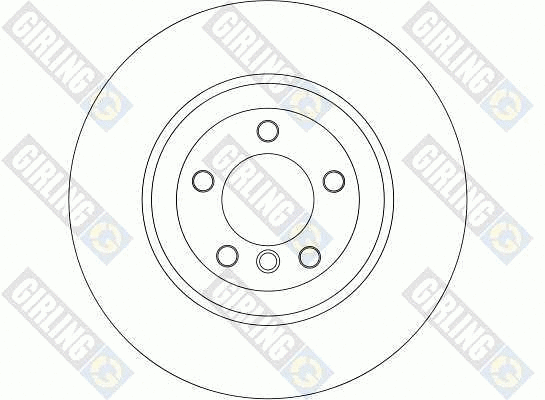 6043895 GIRLING Тормозной диск (фото 2)