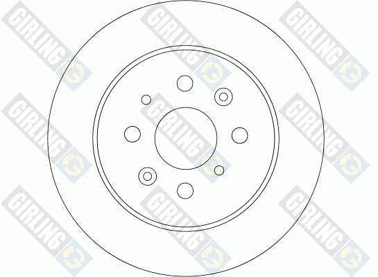 6044024 GIRLING Тормозной диск (фото 2)