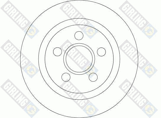 6044074 GIRLING Тормозной диск (фото 2)