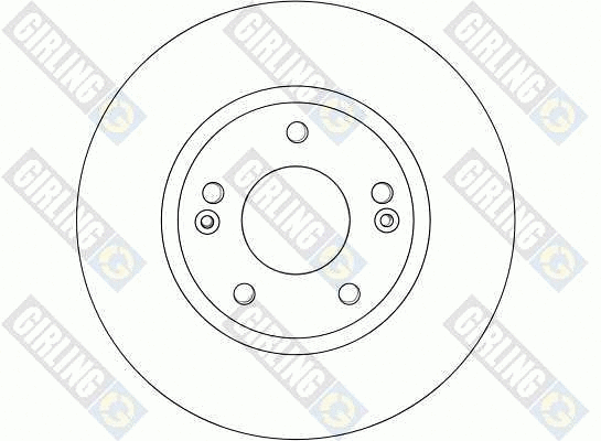 6044081 GIRLING Тормозной диск (фото 1)