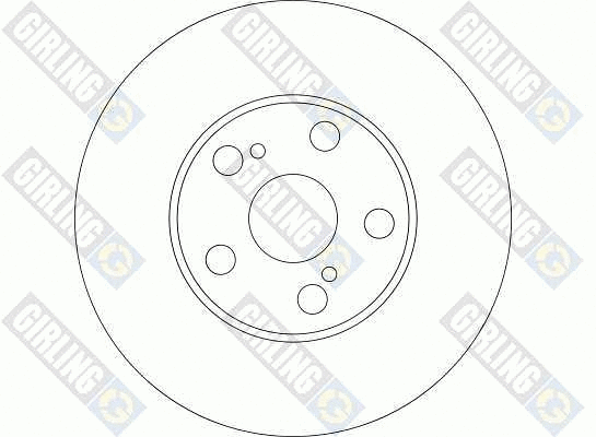 6044161 GIRLING Тормозной диск (фото 2)