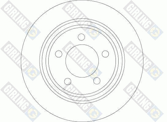 6044204 GIRLING Тормозной диск (фото 2)