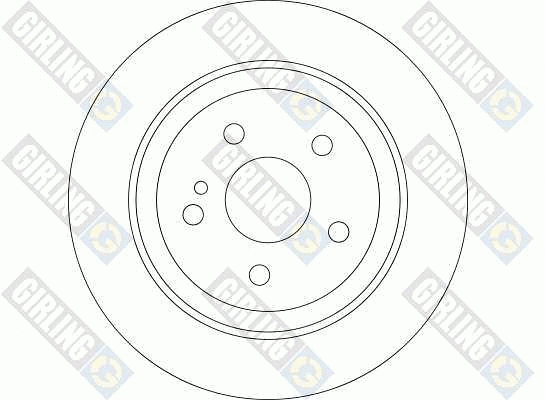 6044364 GIRLING Тормозной диск (фото 2)