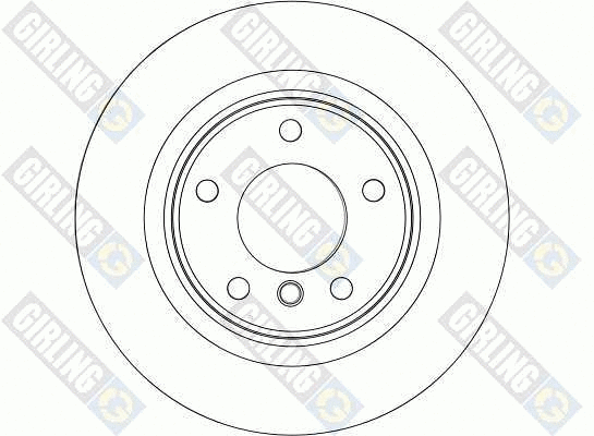 6044514 GIRLING Тормозной диск (фото 2)