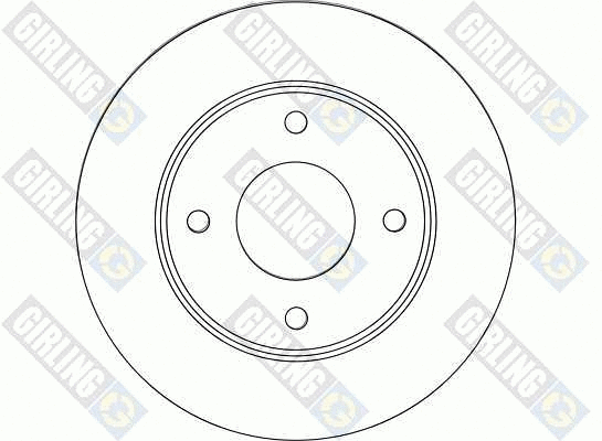 6044571 GIRLING Тормозной диск (фото 2)
