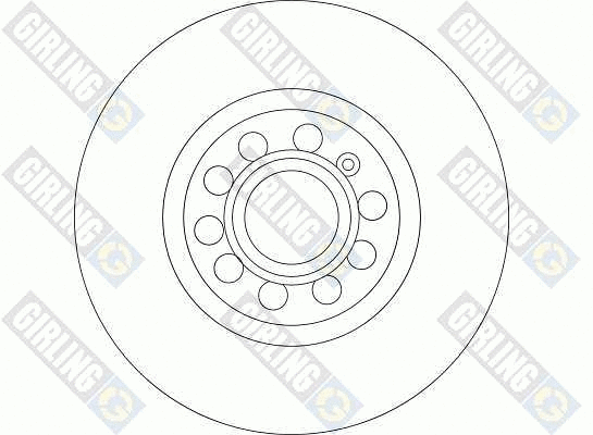 6044641 GIRLING Тормозной диск (фото 1)