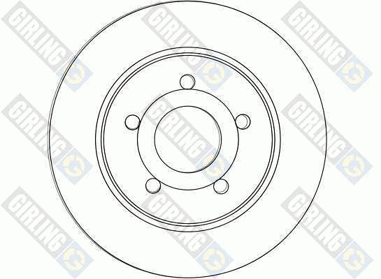 6044664 GIRLING Тормозной диск (фото 1)