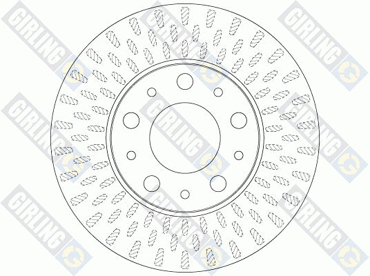 6047715 GIRLING Тормозной диск (фото 2)