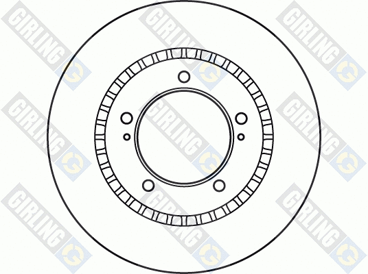 6049121 GIRLING Тормозной диск (фото 2)