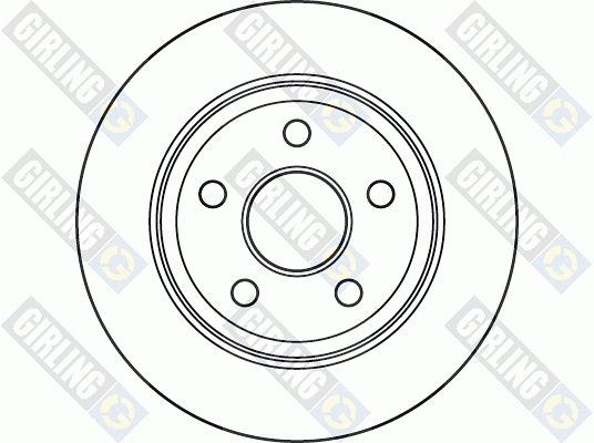 6049145 GIRLING Тормозной диск (фото 1)