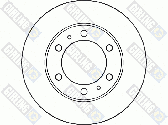 6049171 GIRLING Тормозной диск (фото 2)