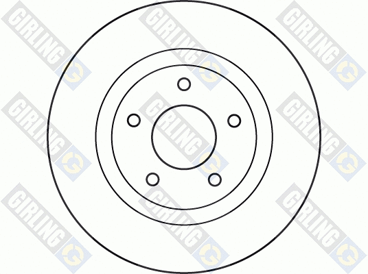 6049321 GIRLING Тормозной диск (фото 2)
