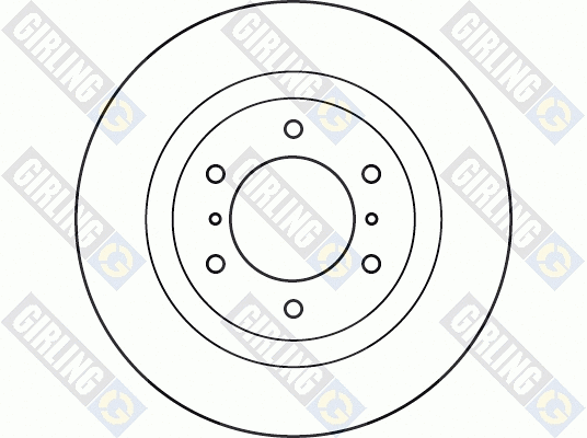 6049435 GIRLING Тормозной диск (фото 2)