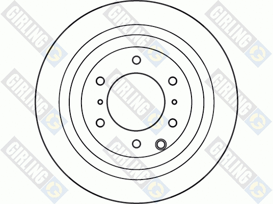 6049445 GIRLING Тормозной диск (фото 2)