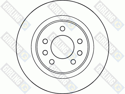 6049604 GIRLING Тормозной диск (фото 2)