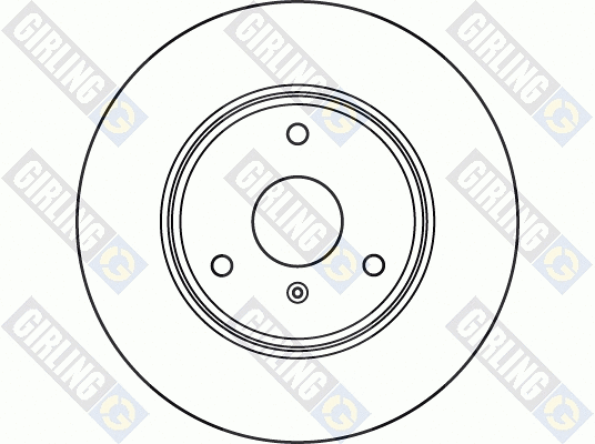 6049613 GIRLING Тормозной диск (фото 2)
