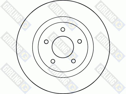 6049641 GIRLING Тормозной диск (фото 2)