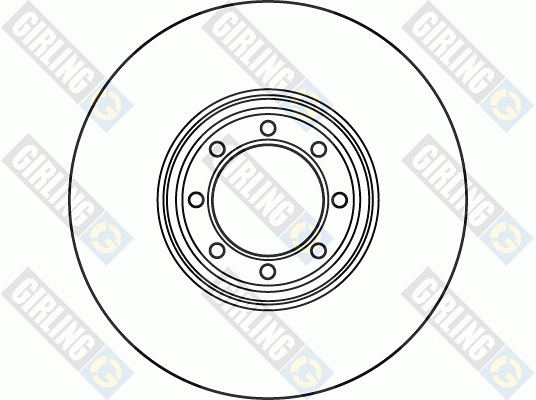 6049855 GIRLING Тормозной диск (фото 2)