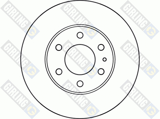 6049875 GIRLING Тормозной диск (фото 2)