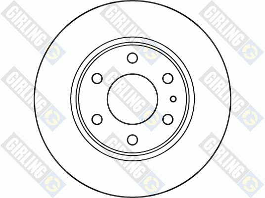 6049885 GIRLING Тормозной диск (фото 2)