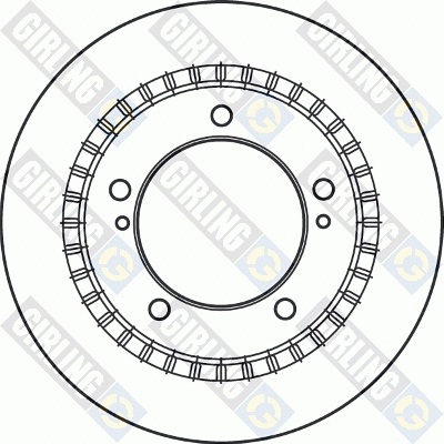 6060231 GIRLING Тормозной диск (фото 2)