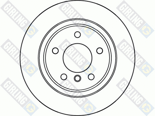 6060332 GIRLING Тормозной диск (фото 2)