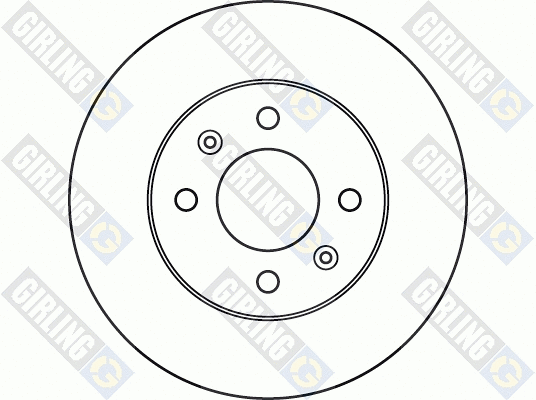 6060401 GIRLING Тормозной диск (фото 2)