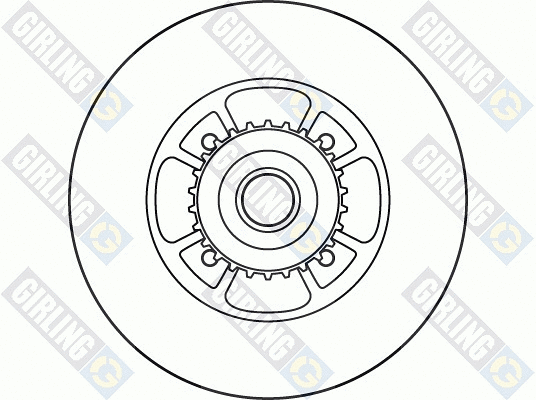 6060456 GIRLING Тормозной диск (фото 2)