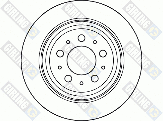 6060484 GIRLING Тормозной диск (фото 2)