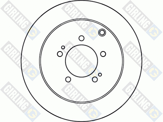 6060534 GIRLING Тормозной диск (фото 2)