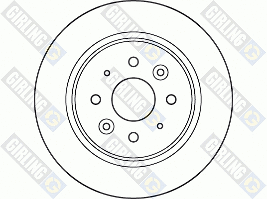 6060554 GIRLING Тормозной диск (фото 2)