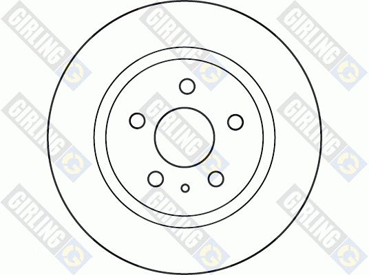 6061122 GIRLING Тормозной диск (фото 2)