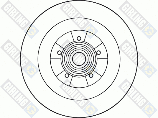 6061266 GIRLING Тормозной диск (фото 2)